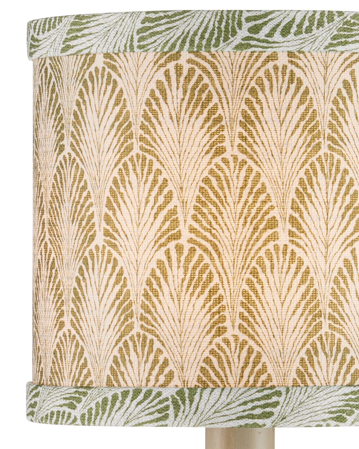 Currey and Company 0900-0065 Plume Shade in Green/Ivory