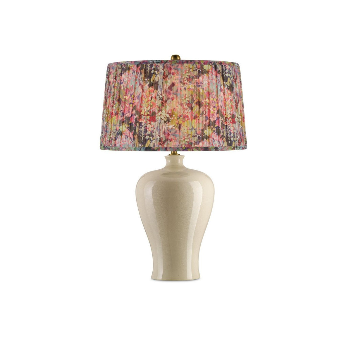 Currey and Company 0900-6003 Wildflower Shade in Magenta/Green/Blue