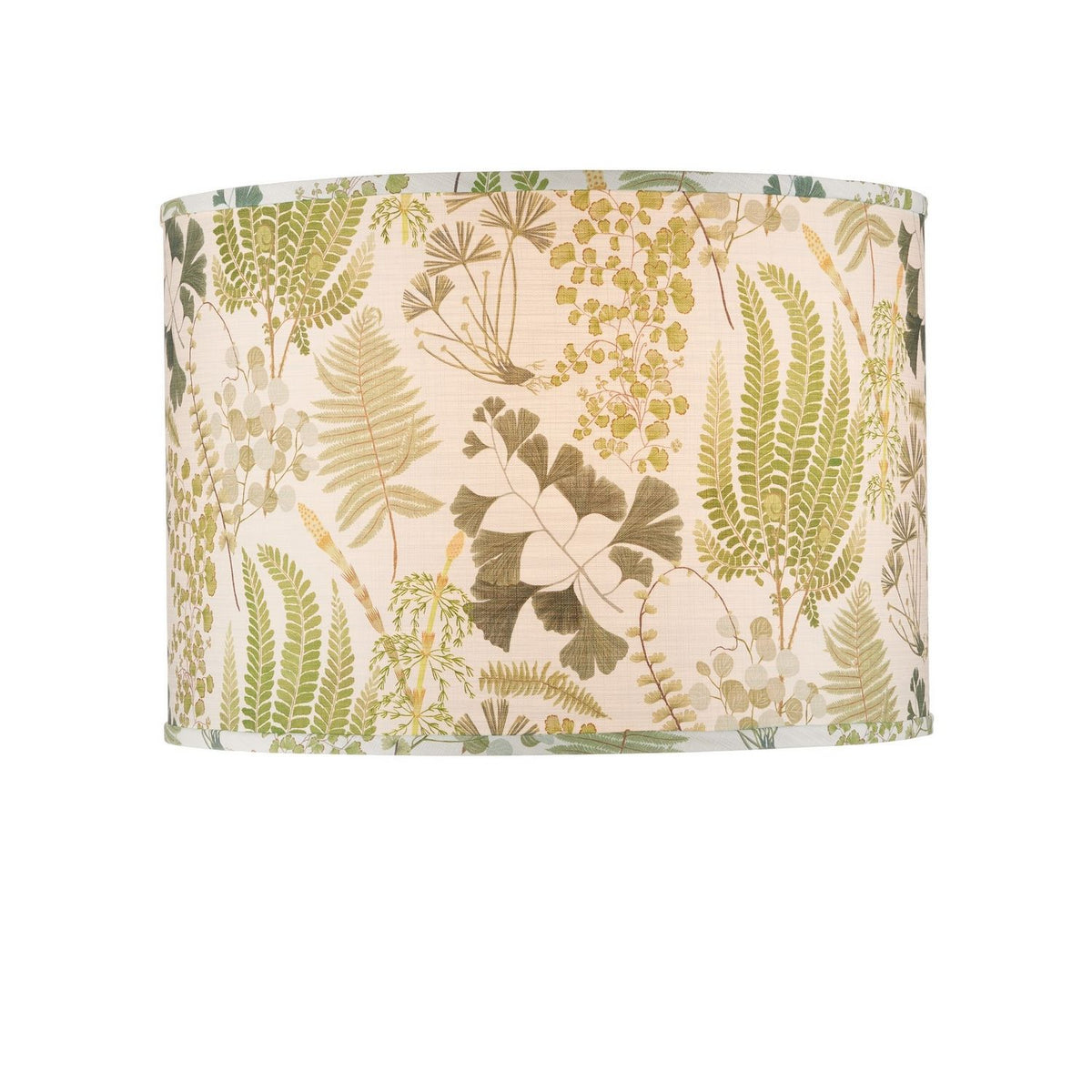 Currey and Company 0900-6009 Theodora Drum Lamp Shade in Green/Ivory
