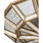 Currey and Company 9000-1362 Valentina Semi-Flush Mount in Antique Brass/Antique Silver