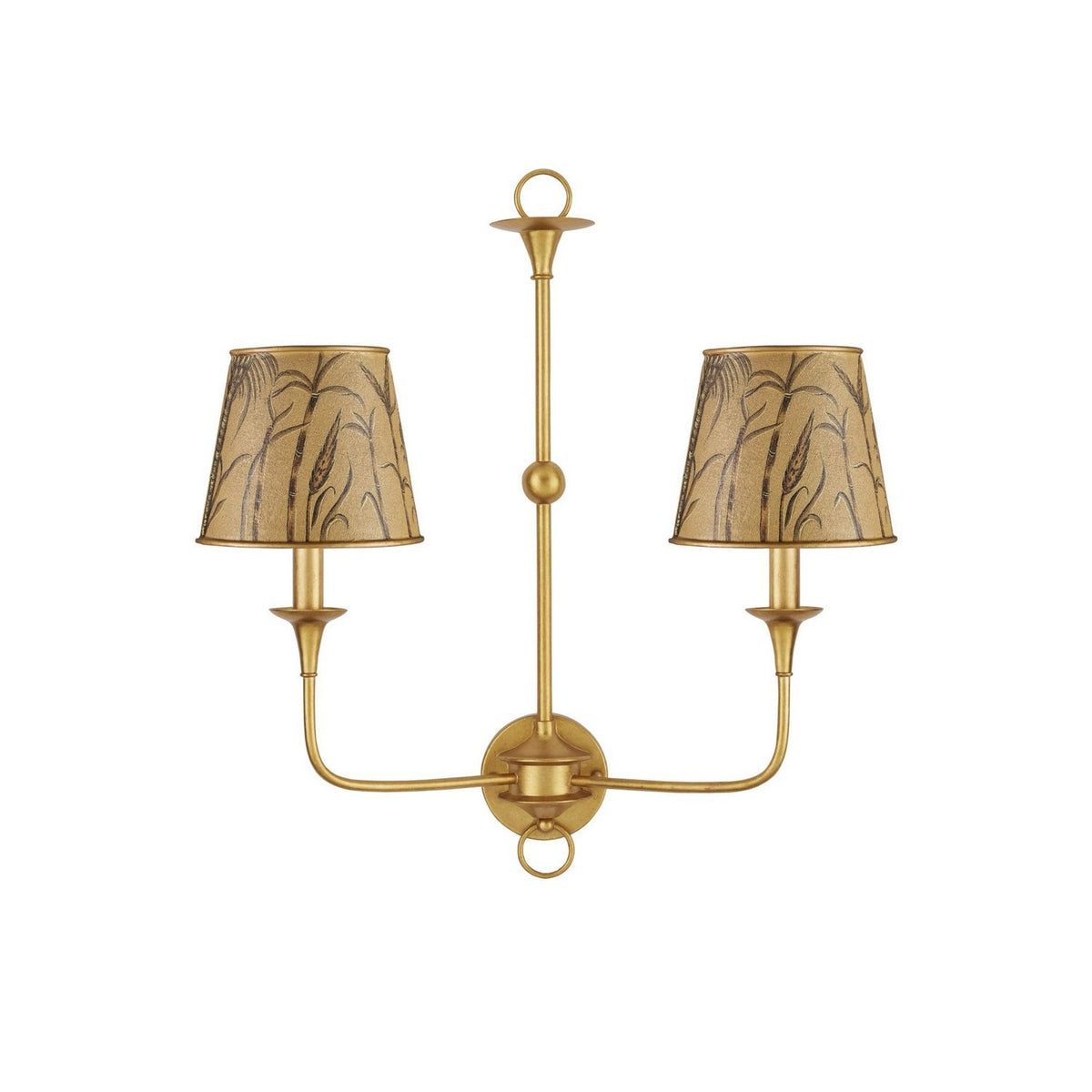Currey and Company 0900-0069 Jouy Tapered Chandelier Shade in Gold