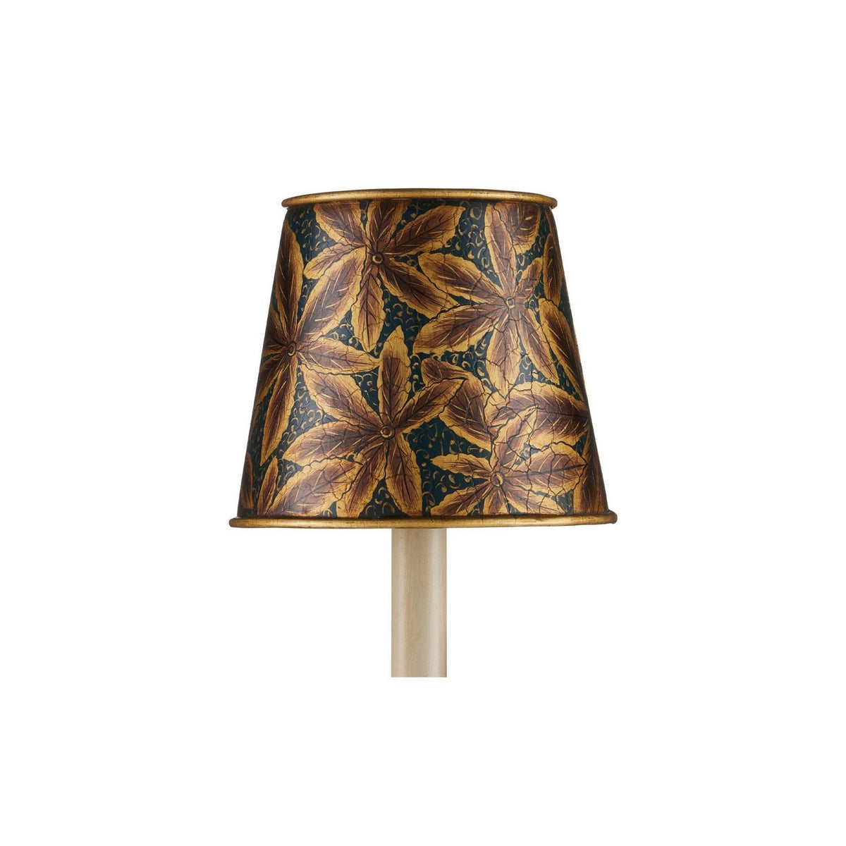 Currey and Company 0900-0071 Castagno Tapered Chandelier Shade in Gold/Blue