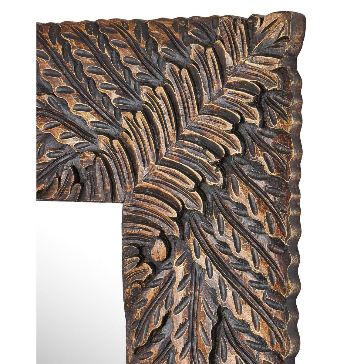 Currey and Company 1000-0172 Schwarzwald Mirror in Weathered Brown