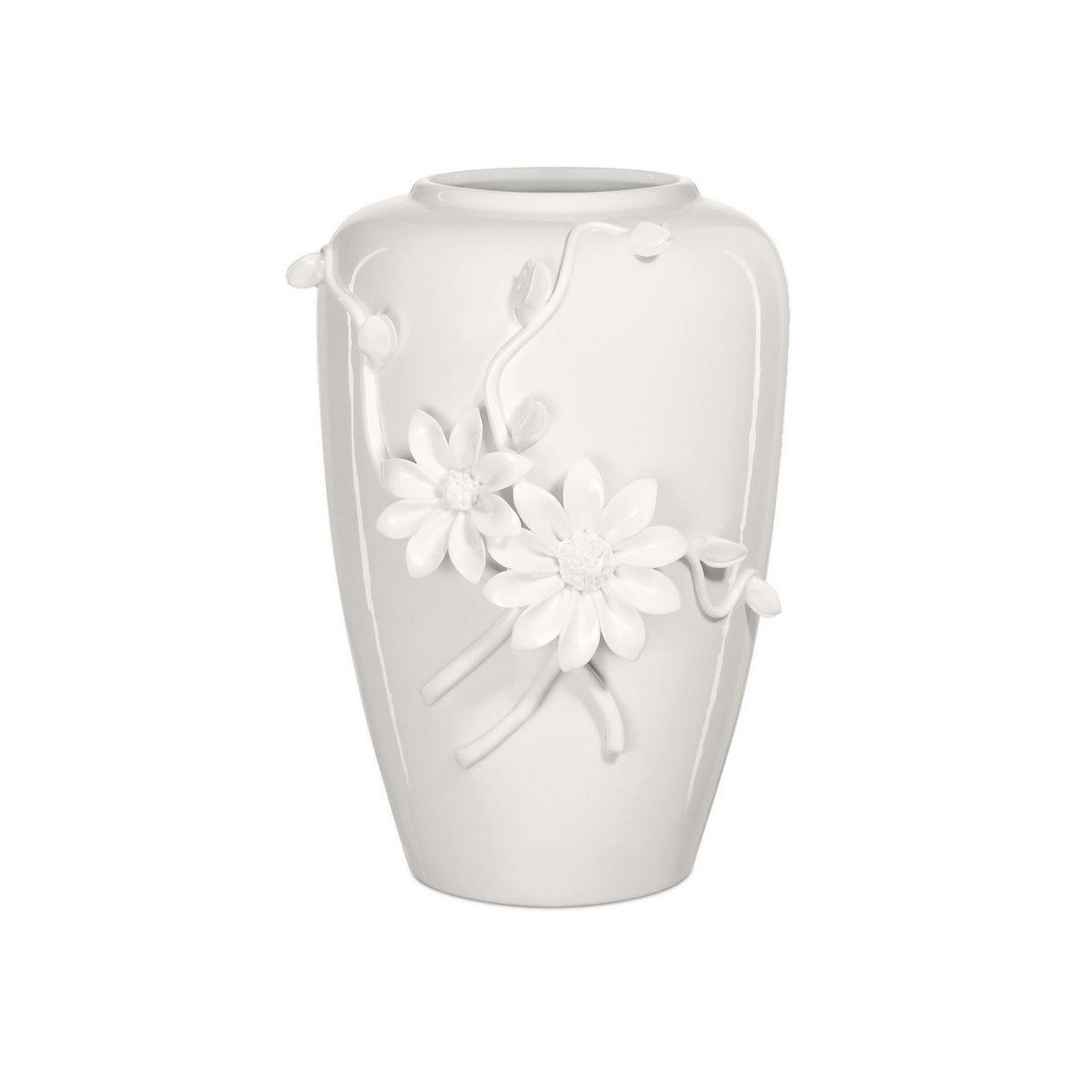 Currey and Company 1200-0983 Daisy Maria Vase in White