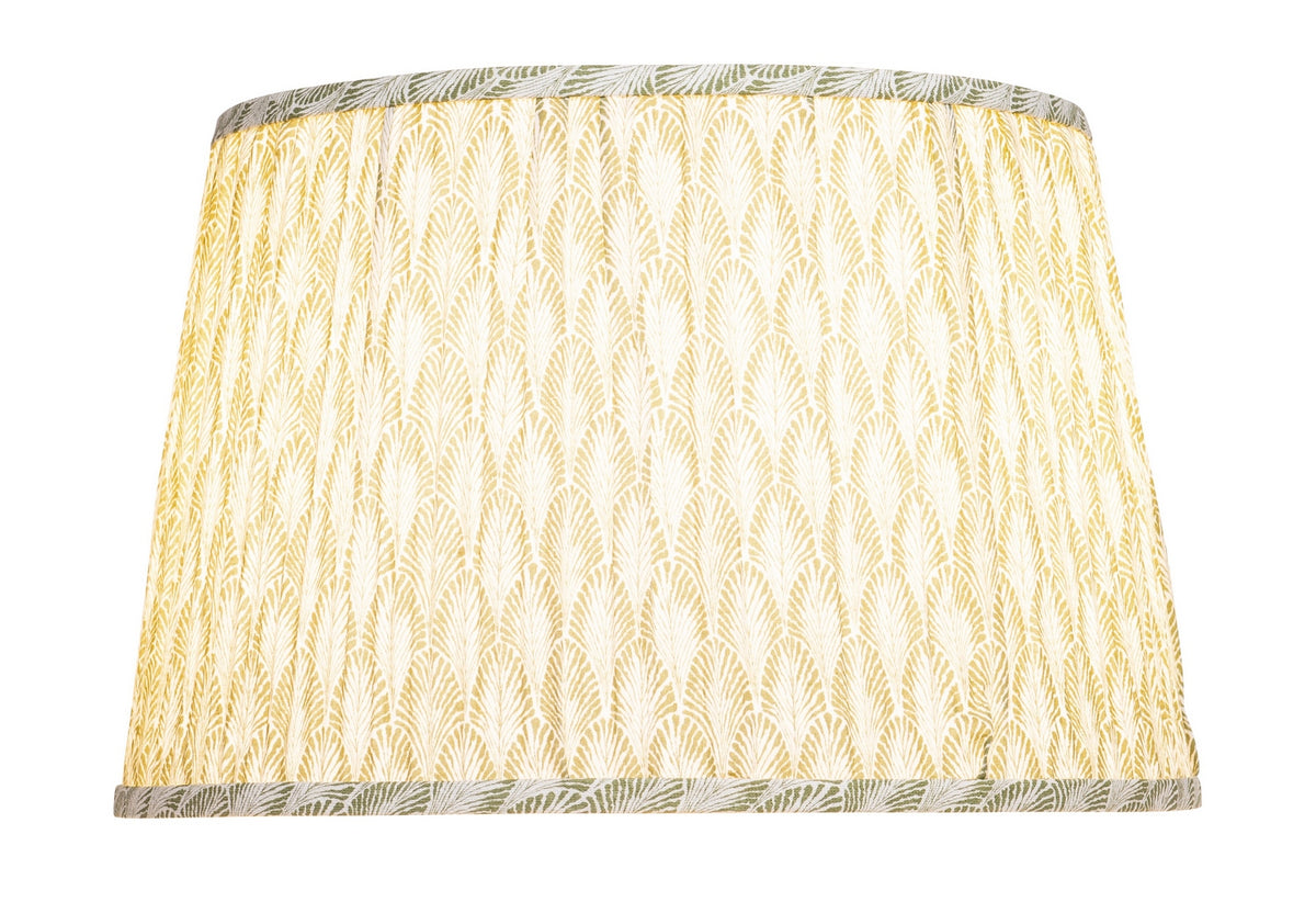 Currey and Company 0900-6023 Plume Shade in Green/Ivory