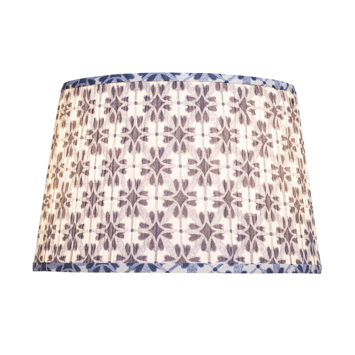 Currey and Company 0900-6024 Pembrook Tapered Shade in Blue/Ivory