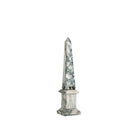 Currey and Company 1200-1078 Sorority Obelisk in Green/Off-White
