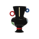 Currey and Company 1200-1091 Fauvist Vase in Black/Green/Red/Yellow/Orange