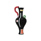 Currey and Company 1200-1093 Fauvist Vase in Black/Green/Red/Yellow/Orange