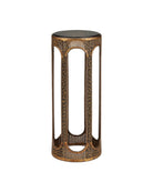 Currey and Company 4000-0251 Capella Accent Table in Coffee Bronze/Smoke
