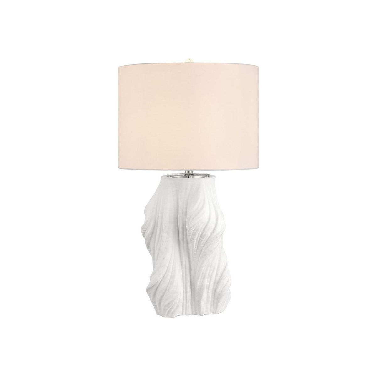 Currey and Company 6000-1067 Watershed Table Lamp in White