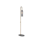 Currey and Company 8000-0170 Severn Floor Lamp in Antique Brass/Oil Rubbed Bronze/Smoke