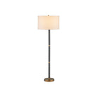 Currey and Company 8000-0181 Gavin Floor Lamp in Brass Antique/Matte Black
