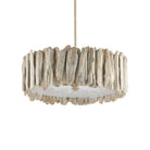 Currey and Company 9000-1342 Driftwood Semi-Flush Mount in Whitewash/White