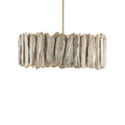 Currey and Company 9000-1342 Driftwood Semi-Flush Mount in Whitewash/White