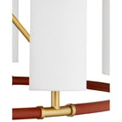 Currey and Company 9000-1351 Ellerston Chandelier in Saddle Brown/Brushed Brass