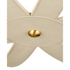 Currey and Company 9000-1352 Barrington Chandelier in Cream/Brushed Brass