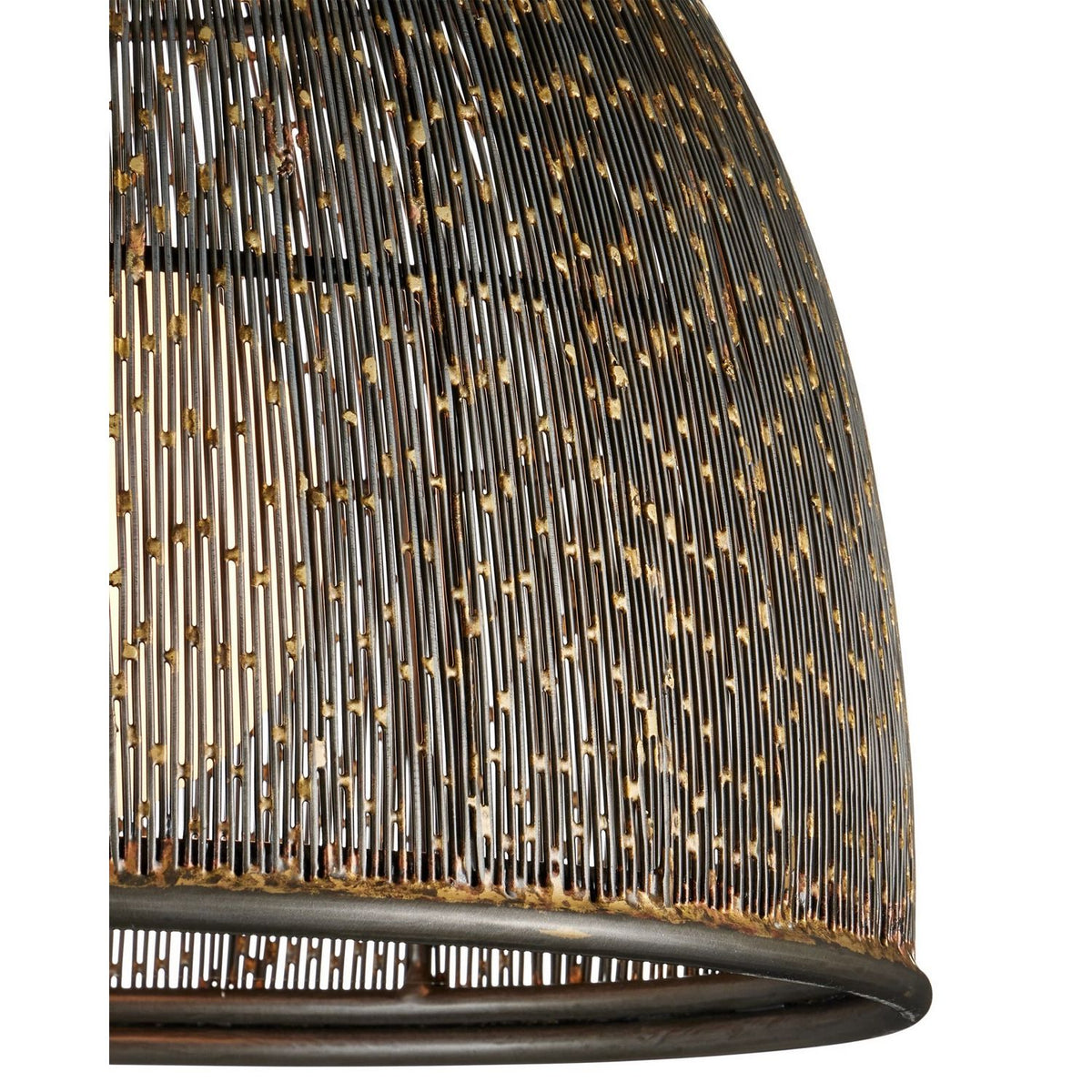 Currey and Company 9000-1353 Eduardo Pendant in Natural Iron/Brass