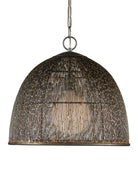 Currey and Company 9000-1353 Eduardo Pendant in Natural Iron/Brass