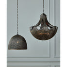 Currey and Company 9000-1353 Eduardo Pendant in Natural Iron/Brass