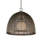 Currey and Company 9000-1353 Eduardo Pendant in Natural Iron/Brass