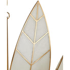 Currey and Company 9000-1355 Lamina Chandelier in Antique Brass/Off-White