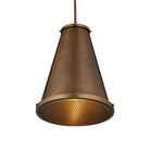 Currey and Company 9000-1366 Seafarer Pendant in Antique Brass/Clear
