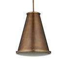 Currey and Company 9000-1366 Seafarer Pendant in Antique Brass/Clear