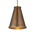 Currey and Company 9000-1366 Seafarer Pendant in Antique Brass/Clear