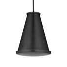 Currey and Company 9000-1367 Seafarer Pendant in Matte Black/Clear