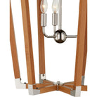 Currey and Company 9000-1376 Boyd Chandelier in Natural/Polished Nickel