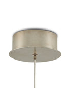 Currey and Company 9000-1387 Banyan Pendant in Antique Brass/Clear/Silver
