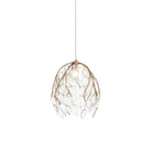 Currey and Company 9000-1387 Banyan Pendant in Antique Brass/Clear/Silver