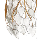 Currey and Company 9000-1389 Banyan Pendant in Antique Brass/Clear/Silver