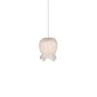 Currey and Company 9000-1403 Polpo Round Multi-Drop Pendant in White/Silver