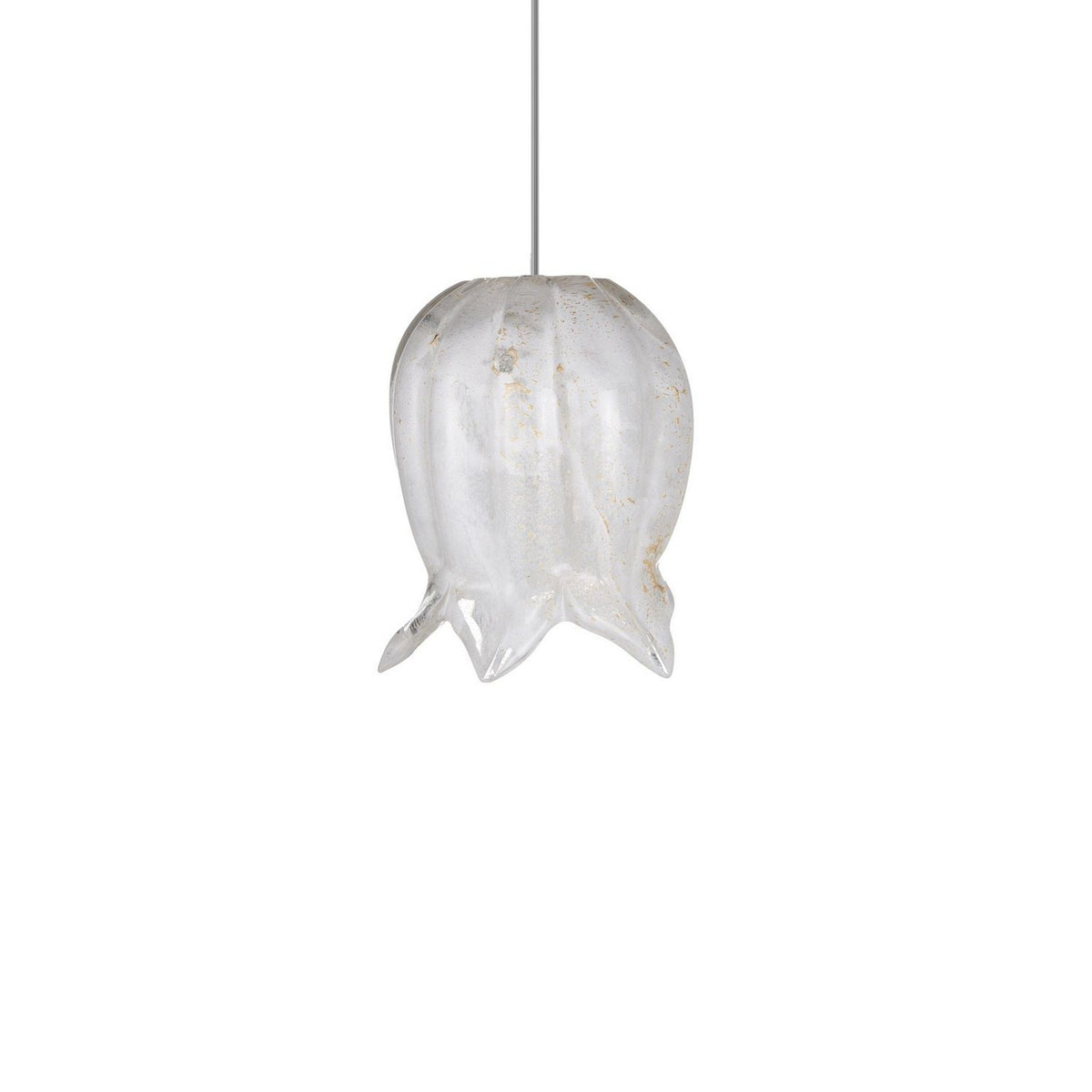 Currey and Company 9000-1405 Polpo Round Multi-Drop Pendant in White/Silver