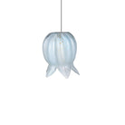 Currey and Company 9000-1413 Polpo Round Multi-Drop Pendant in Blue/Silver