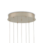 Currey and Company 9000-1413 Polpo Round Multi-Drop Pendant in Blue/Silver