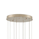 Currey and Company 9000-1414 Polpo Round Multi-Drop Pendant in Blue/Silver