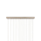 Currey and Company 9000-1416 Polpo Linear Multi-Drop Pendant in Blue/Silver