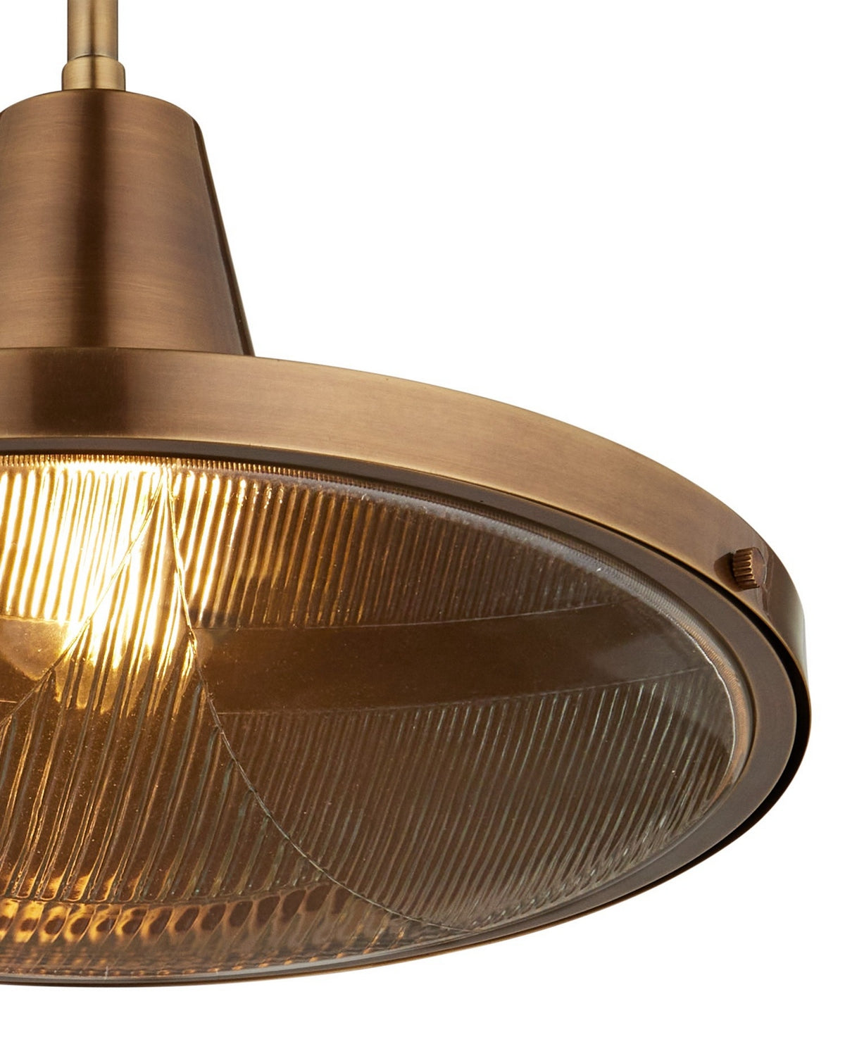 Currey and Company 9500-0026 Mariner Outdoor Pendant in Antique Brass/Clear