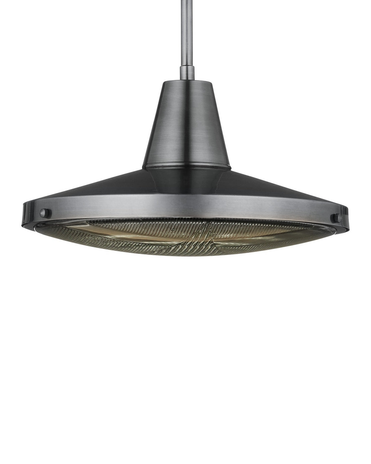 Currey and Company 9500-0027 Mariner Outdoor Pendant in Antique Silver/Clear