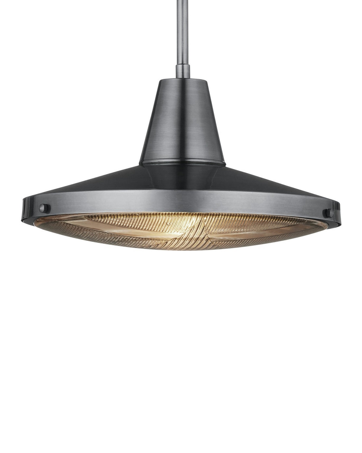 Currey and Company 9500-0027 Mariner Outdoor Pendant in Antique Silver/Clear