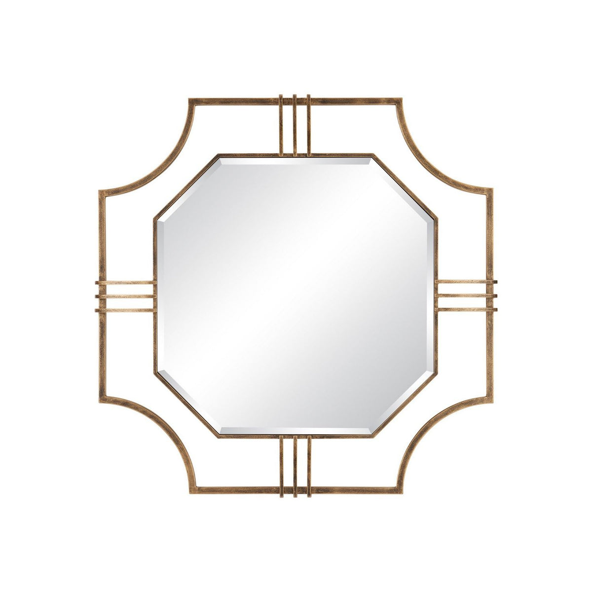 Currey and Company 1000-0173 Sojourner Mirror in Antique Gold