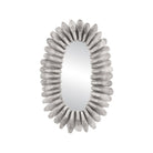 Currey and Company 1000-0177 Cobbler Mirror in Washed White