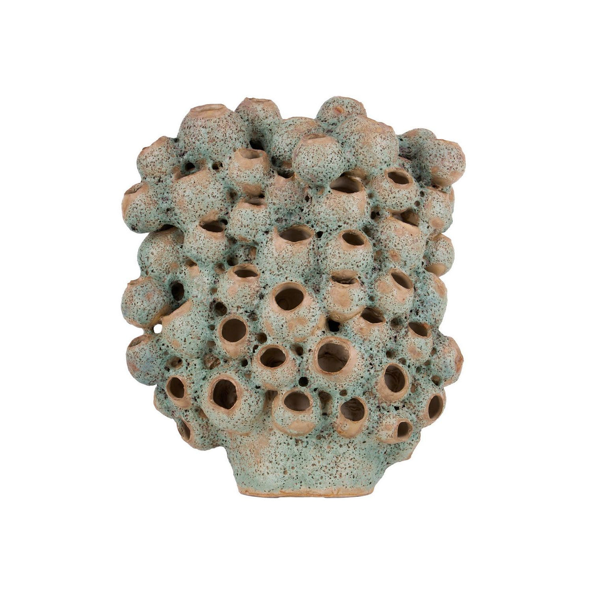 Currey and Company 1200-1107 Sunken Boat Barnacle Object in Moss Green