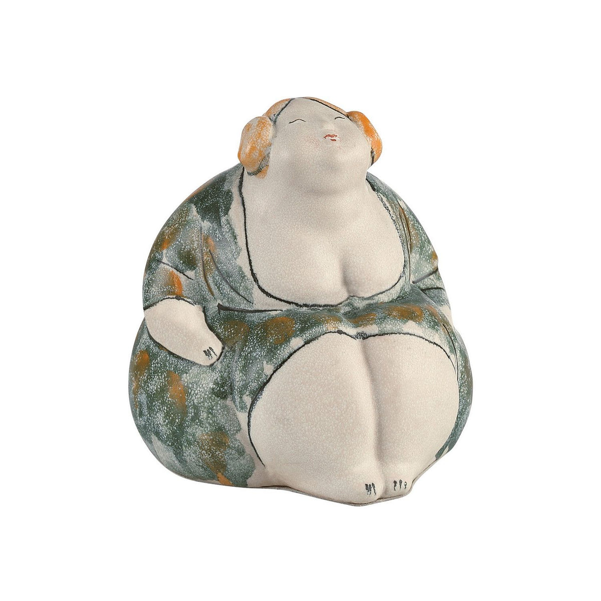 Currey and Company 1200-1161 Rubina Sculpture in Off-White/Green/Orange/Yellow