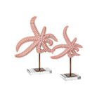 Currey and Company 1200-1171 Starfish Set of 2 in Pink