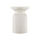 Currey and Company 2000-0054 Ridge Terrazzo Accent Table in Ivory Terrazzo