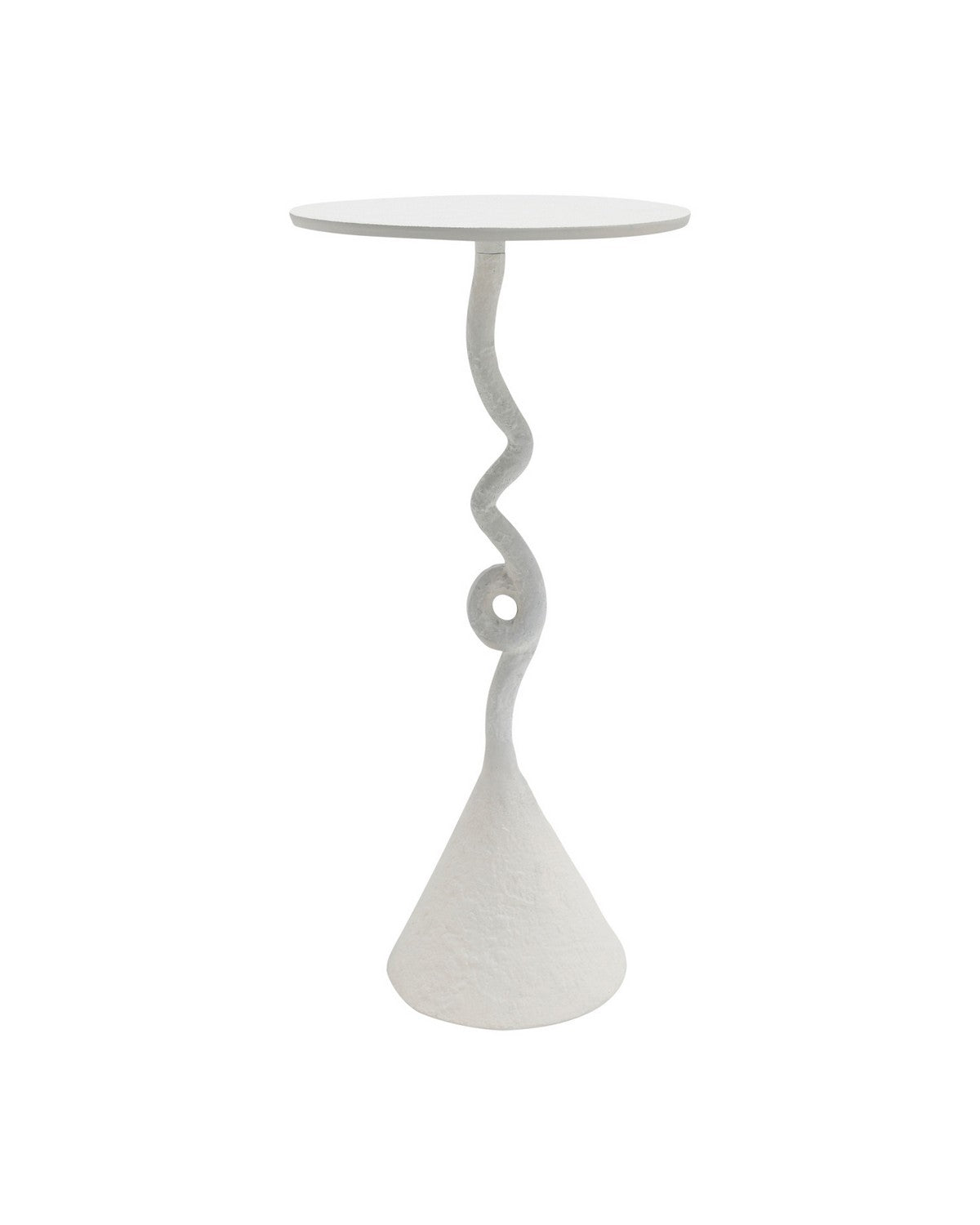 Currey and Company 4000-0263 Cauda Drinks Table in White